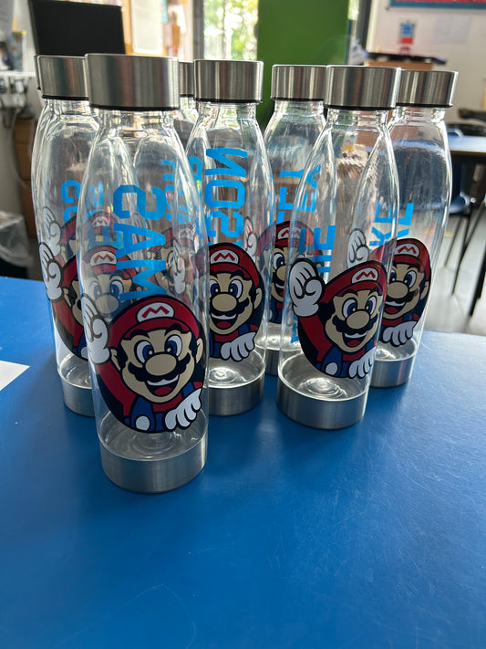 Personalised water bottle with Character