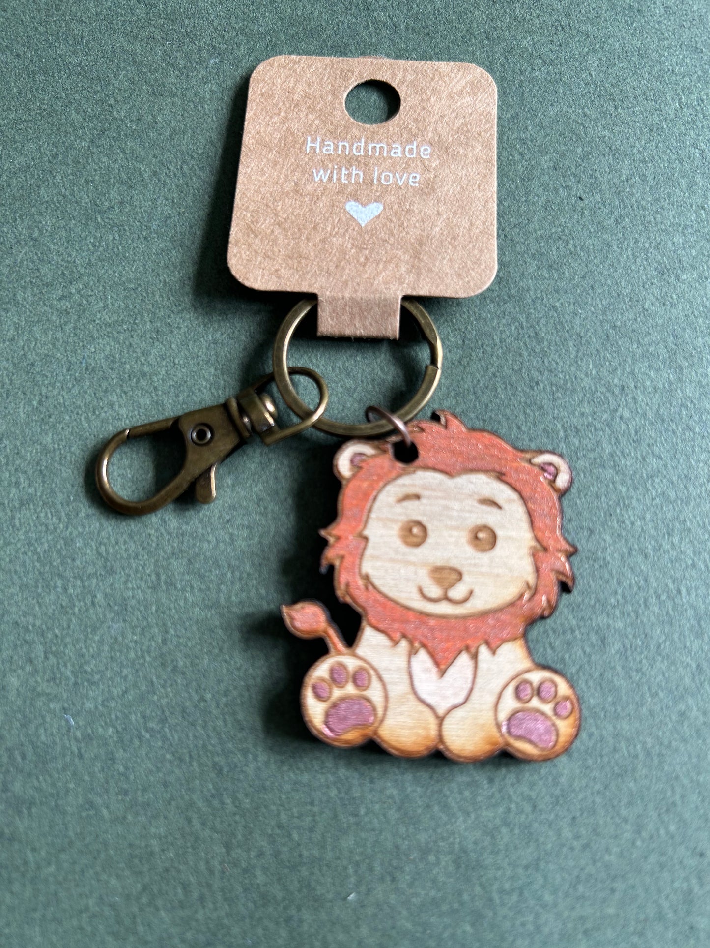 Laser cut animal keyrings