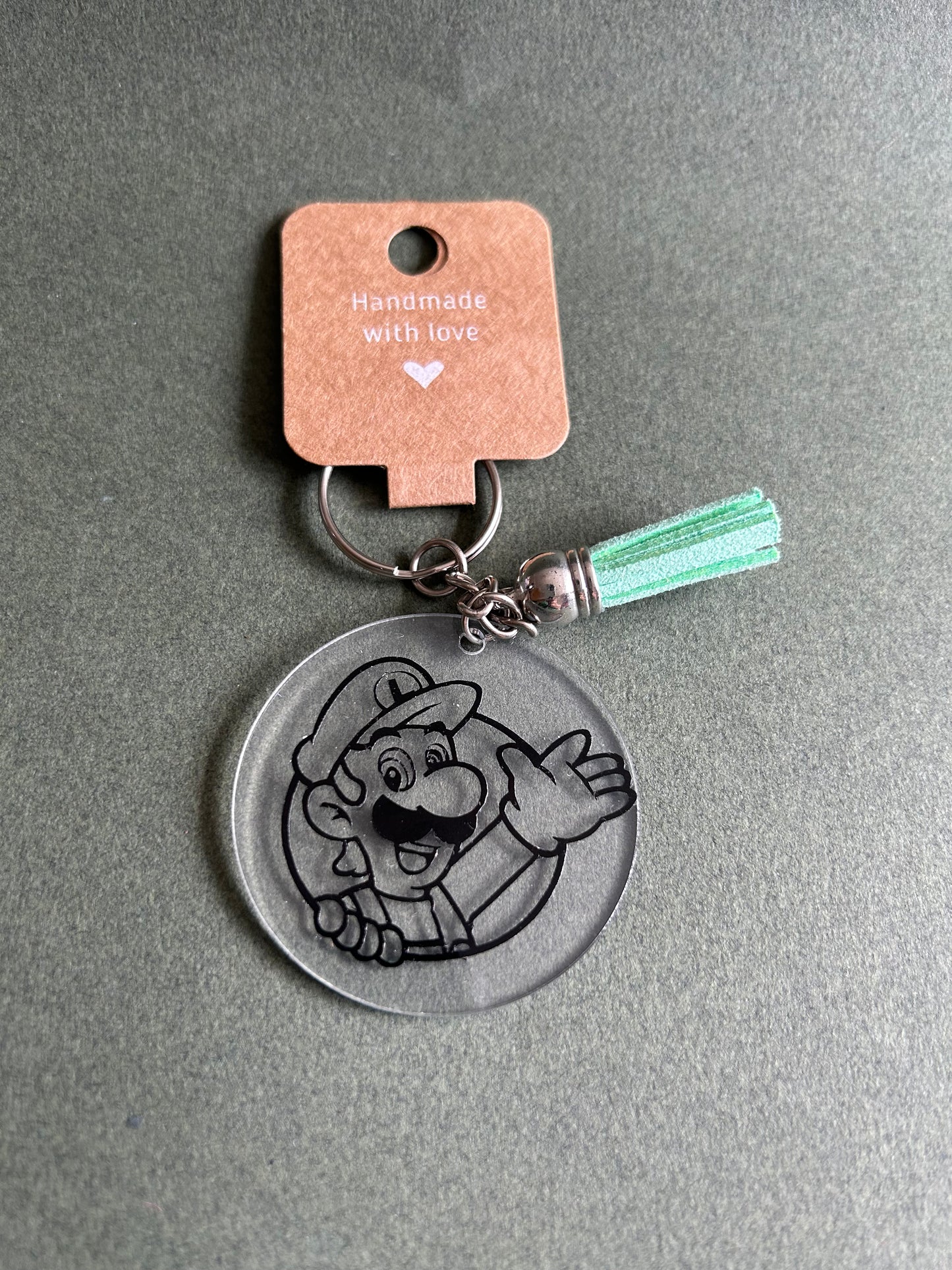 Round Mario keyring