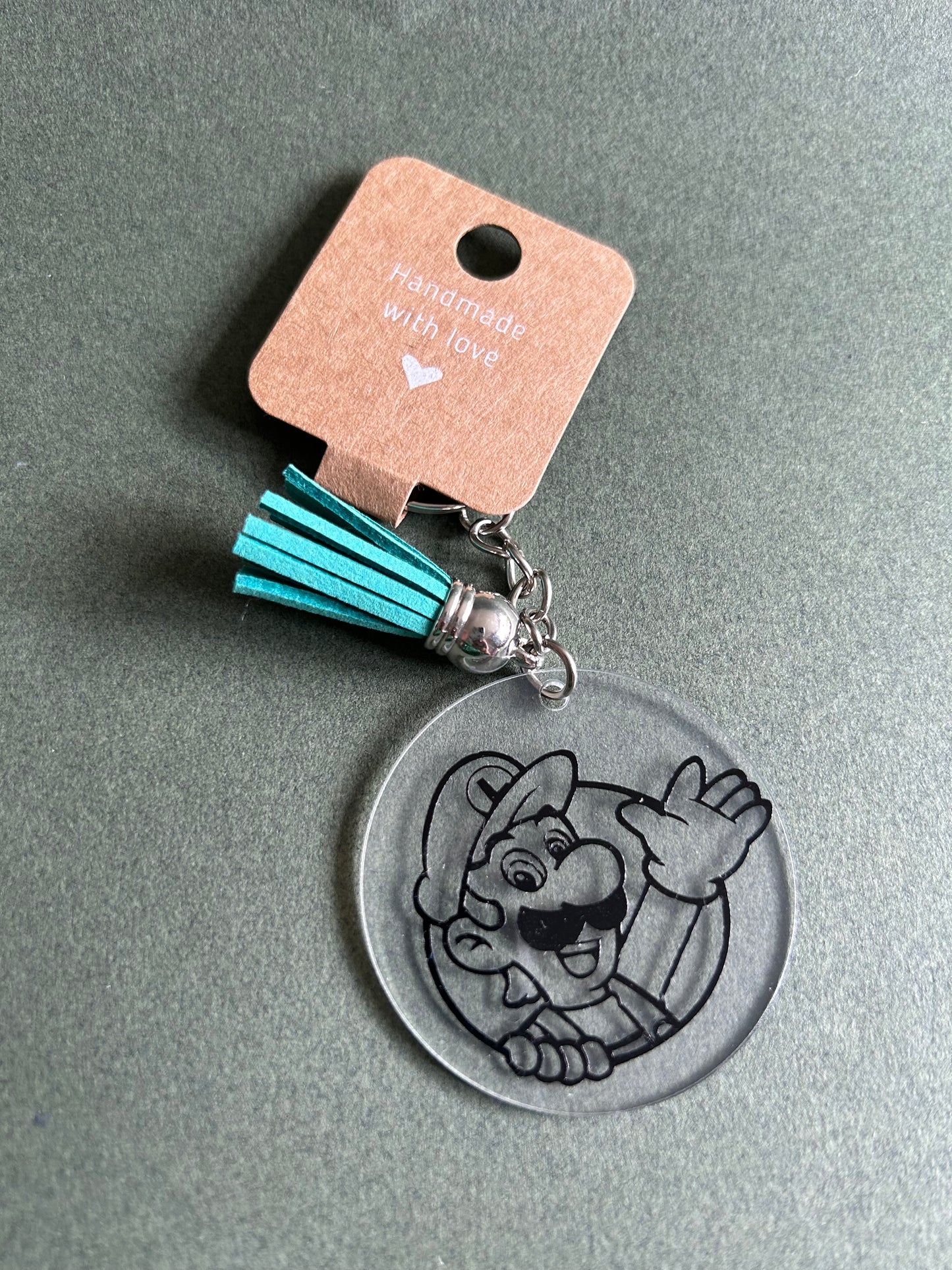 Round Mario keyring